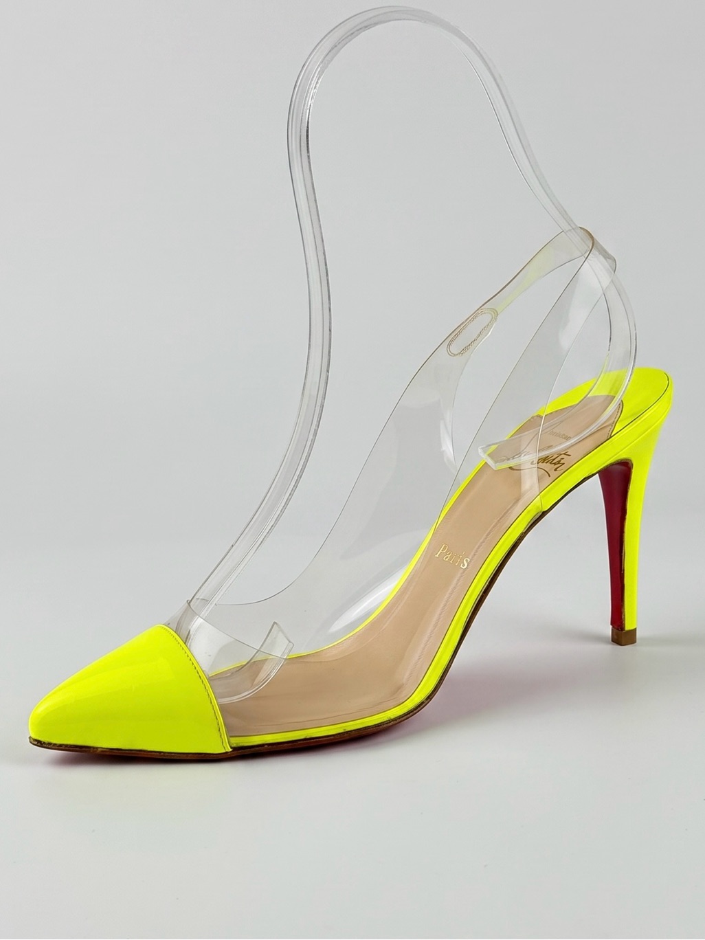 Christian Louboutin Bis Un Bout Slingback Pumps Size 38.5